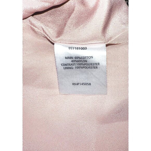 Stylestalker Black Lace Overlay Mini Dress Pink Lining Deep V-Neck XS - Picture 4 of 5